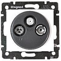 Розетка TV+FM+SAT Проходная без рамки Legrand Valena белый картинка